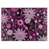 Valentinsgruß-Blumenmuster Schneidebrett (Vorderseite)