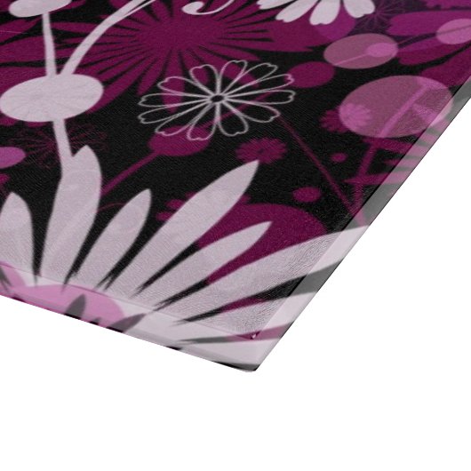 Valentinsgruß-Blumenmuster Schneidebrett (Ecke)