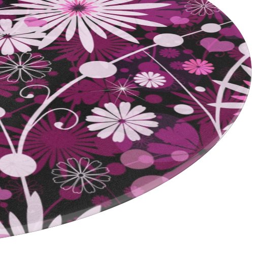 Valentinsgruß-Blumenmuster Schneidebrett (Ecke)