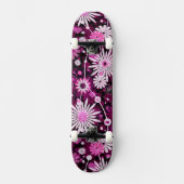 Valentinsgruß-Blumenmuster Skateboard (Vorderseite)