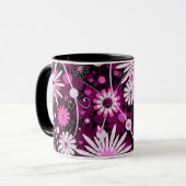 Valentinsgruß-Blumenmuster Tasse (Vorderseite Links)