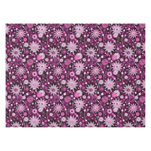 Valentinsgruß-Blumenmuster Tischdecke (Vorderseite (Horizontal))