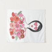 Valentinsgruß-Chic I Wandteppich (Vorderseite (Horizontal))