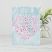 Valentinsgruß  feiertagskarte (Stehend Vorderseite)