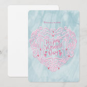 Valentinsgruß  feiertagskarte (Vorne/Hinten)