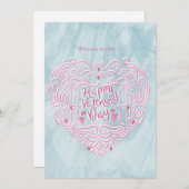 Valentinsgruß  feiertagskarte (Vorne/Hinten)