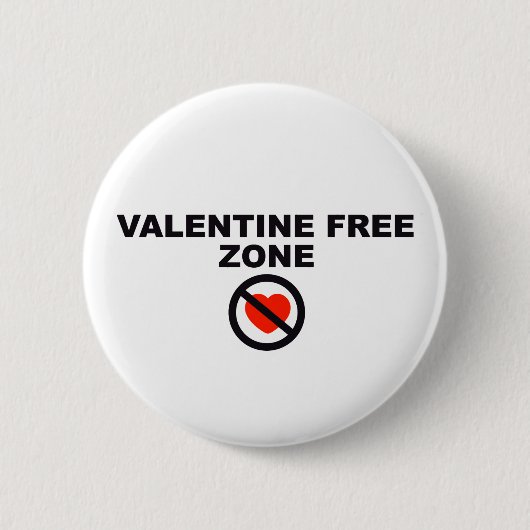 Valentinsgruß-Freihafengebiet Button (Vorderseite)