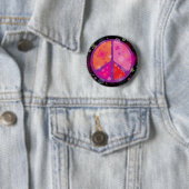 Valentinsgruß-Friedens-KNOPF Button (Beispiel)