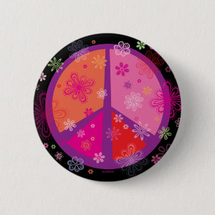 Valentinsgruß-Friedens-KNOPF Button