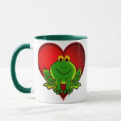 Valentinsgruß-Frosch Tasse (Links)