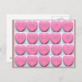 Valentinsgruß für die Hunde Feiertagspostkarte (Vorne/Hinten)