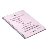 VALENTINSGRUSS - für Gott liebte so die Welt Notizblock (Rechte Seite)