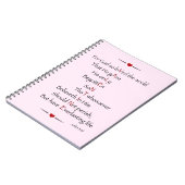 VALENTINSGRUSS - für Gott liebte so die Welt Notizblock (Linke Seite)