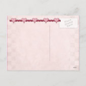 Valentinsgruß für Kinder Feiertagspostkarte (Rückseite)