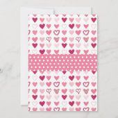 Valentinsgruß-Geburtstag unser kleiner Schatz Einladung (Rückseite)