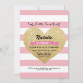 Valentinsgruß-Geburtstag unser kleiner Schatz Einladung (Vorderseite)