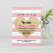 Valentinsgruß-Geburtstag unser kleiner Schatz Einladung (Stehend Vorderseite)