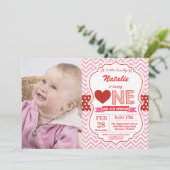 Valentinsgruß-Geburtstag unser kleiner Schatz Einladung (Stehend Vorderseite)