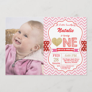 Valentinsgruß-Geburtstag unser kleiner Schatz Einladung