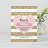 Valentinsgruß-Geburtstag unser kleiner Schatz Einladung (Stehend Vorderseite)