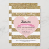 Valentinsgruß-Geburtstag unser kleiner Schatz Einladung (Vorne/Hinten)