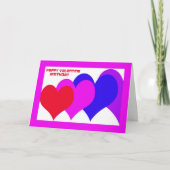 Valentinsgruß-Geburtstags-Karte -- Feiertagskarte (Vorderseite)