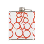 Valentinsgruß gemaltes XOXO Flachmann (Rückseite)