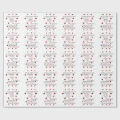 Valentinsgruß-glattes Packpapier, 2' x 6' Rolle Geschenkpapier (Flach)