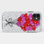 Valentinsgruß-Herz-Ballon-Illustration Case-Mate iPhone Hülle (Rückseite (Horizontal))