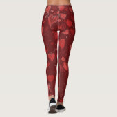 Valentinsgruß-Herz-Doodle-Leggings Leggings (Rückseite)