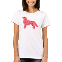 Valentinsgruß-Herz-golden retriever