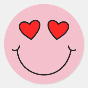 Rotes Herz Emoji Aufkleber Zazzle De