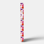 Valentinsgruß-Herz-Steppdecken-Monogramm Case-Mate iPhone Hülle (Rückseite / Links)