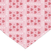 Valentinsgruß-Herzen Tischdecke (Schrägansicht)