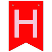 Valentinsgruß ist meiner die roten Herzen, die Wimpelkette (Erste Fahne)