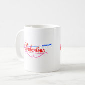 Valentinsgruß Kaffeetasse (Vorderseite Links)