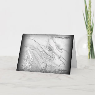 Valentinsgruß-Karte für den Cowboy Feiertagskarte