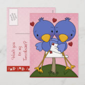 Valentinsgruß-Karten für Kinder Feiertagspostkarte (Vorne/Hinten)