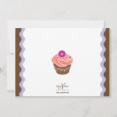 Valentinsgruß-kleine Kuchen Einladung (Rückseite)