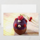 Valentinsgruß-kleiner Kuchen Briefpapier (Vorne/Hinten)