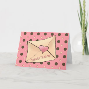 Valentinsgruß-Lehrer Feiertagskarte