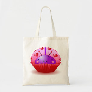Valentinsgruß-Marienkäfer-Kuchen-Tasche Tragetasche