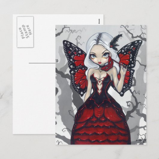 "Valentinsgruß-Maskerade-" Postkarte (Vorne/Hinten)