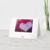 Valentinsgruß mit Rumi Feiertagskarte (Rückseite)