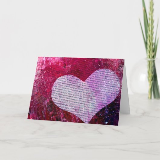 Valentinsgruß mit Rumi Feiertagskarte (Vorderseite)