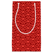 Valentinsgruß-Muster 2 Kleine Geschenktüte (Vorderseite)