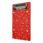 Valentinsgruß-Muster 2 Mini Klemmbrett (Gewinkelt2)