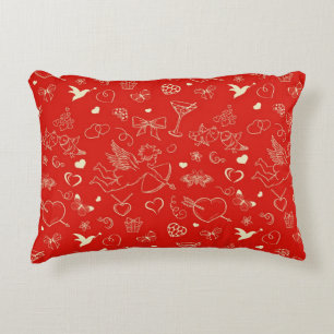 Valentinsgruß-Muster 2 Zierkissen