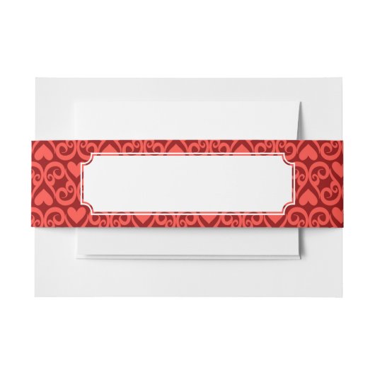 Valentinsgruß-Muster Einladungsbanderole (Vorderseite Beispiel)