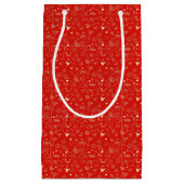 Valentinsgruß-Muster Kleine Geschenktüte (Vorderseite)